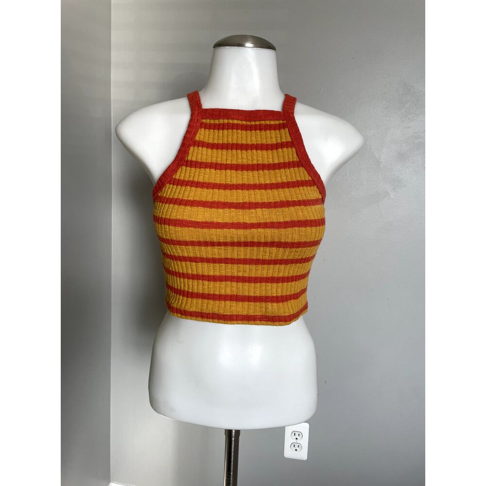 Forever 21 - Small - Orange & Yellow Crop Tank Top